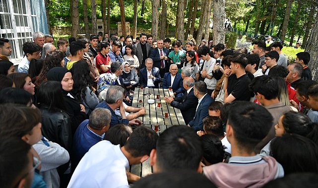 Başkan Büyükkılıç'tan Pazarören Mimar Sinan Fen Lisesi’ne ziyaret