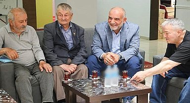 Başkan İbrahim Sandıkçı'ya Büyüklerden Dua 