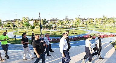 Başkan Özyiğit, Yenişehir Belediyesi Bisiklet Eğitim Parkı'nı gezdi