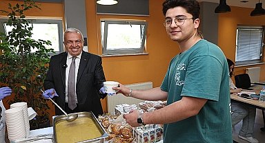 Başkan Şadi Özdemir'den öğrencilere sınav morali