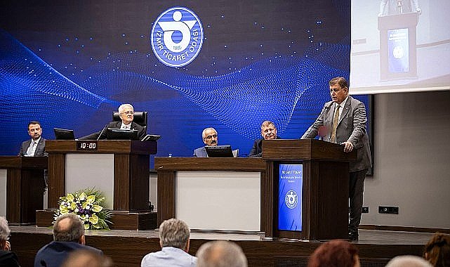Başkan Tugay İZTO meclis toplantısına katıldı “Bu şehirdeki canlı cansız tüm varlıkların hizmetindeyim