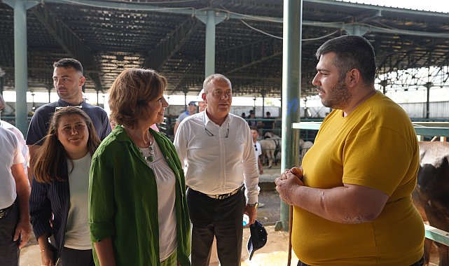 Başkan Ünlüce, Hayvan Pazarını ziyaret etti