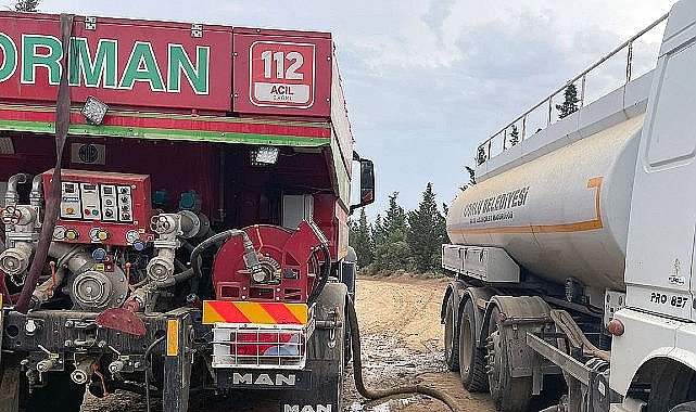 Belediyemizden Yangın Söndürme Çalışmalarına Destek