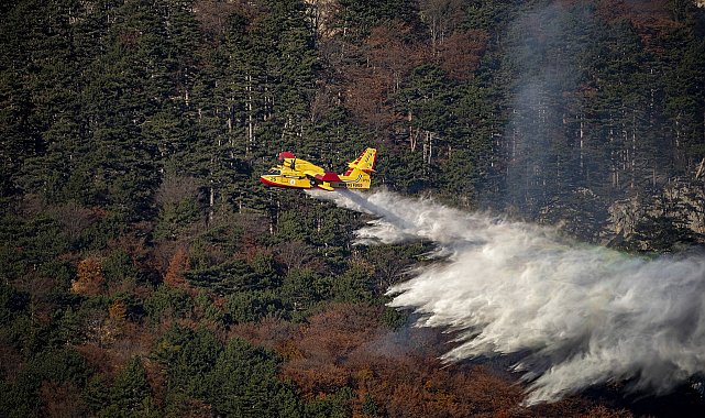 Bursa’daki orman yangınına müdahale devam ediyor