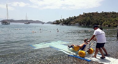 Engelsiz Plajlarda Deniz Keyfi 