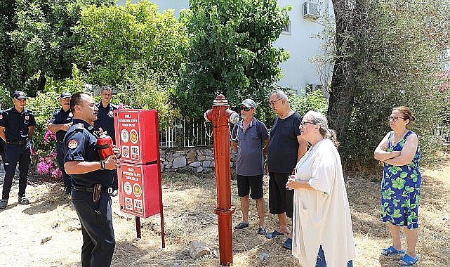 İtfaiye 'den Şövalye sakinlerine eğitim