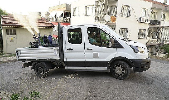 Karabağlar'da mahalle mahalle ilaçlama yapıldı