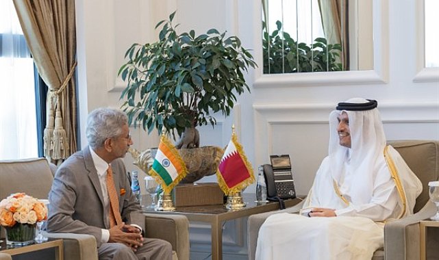 Katar Dışişleri Bakanı Al Sani, Hindistan Dışişleri Bakanı Jaishankar ile görüştü