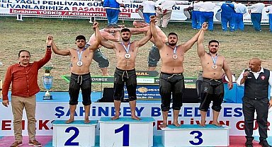 Kemer Belediye pehlivanı Gaziantep'te 3. oldu