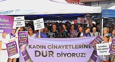 Konak'ta kadınlar şiddete ve kadın cinayetlerine 'hayır' dedi