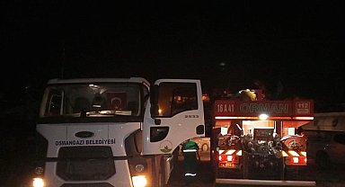 Osmangazi'den yangın söndürme çalışmalarına destek