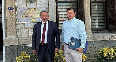 Salihli Belediye Başkanı Mazlum Nurlu TCDD İzmir 3. Bölge Müdürlüğü'nde görüşmelerde bulundu