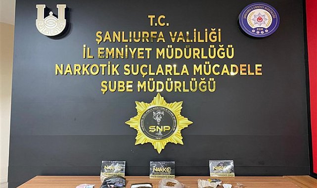 Şanlıurfa'da uyuşturucu operasyonunda 4 şüpheli gözaltına alındı
