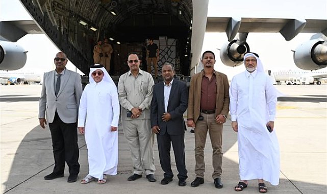 Sudan’a yardım taşıyan Katar uçağı ülkeye ulaştı