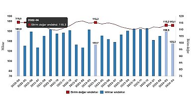Tüik: İhracat birim değer endeksi %1,9 azaldı