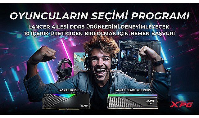 XPG, İçerik Üreticilerini LANCER RGB DDR5 Bellek Modülünü Deneyimlemeye Davet Ediyor