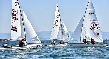 470 Gençler Dünya Şampiyonası başladı; Darıca Balyanoz Koyu'nda yelkenler fora