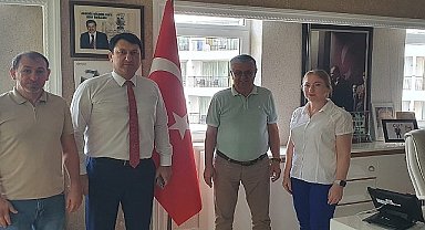 AKATÜB Başkanı Atahan'dan Başkan Topaloğlu'na ziyaret