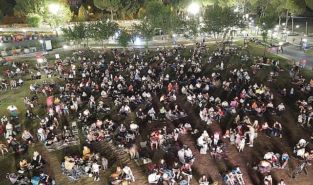 Aydın Büyükşehir Belediyesi tarafından kente kazandırılan Tekstil Park, yaz aylarının vazgeçilmez adresi olmaya devam ediyor