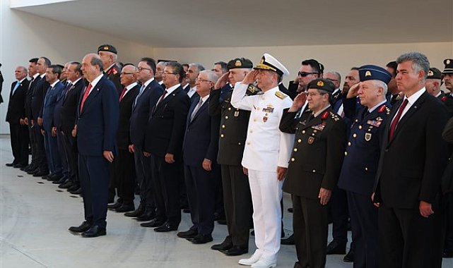 Bakan Güler, Mutlu Barış Harekatı'nın 50'nci yıl dönümü nedeniyle KKTC'ye gitti