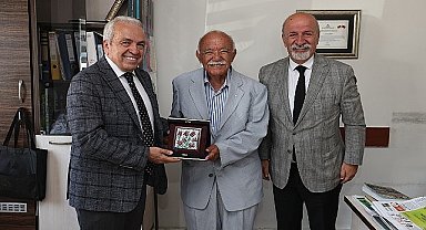 Başkan Şadi Özdemir'den Erdem Saker'e ziyaret