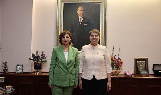 Başkan Ünlüce, Zeliha Aksaz'ı kabul etti