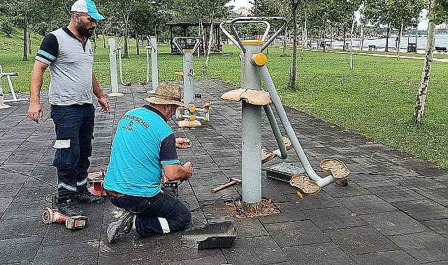 Büyükşehir'den oyun gruplarına periyodik bakım