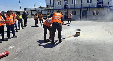 Büyükşehir İtfaiyesi'nden MEPAR Nakliyat'a eğitim