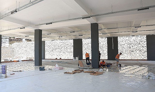Dereköy'de çok amaçlı salon inşaatında sona doğru