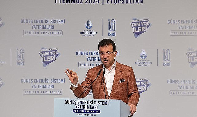Ekrem İmamoğlu, 'İBB Tesislerinde Güneş Enerjisi Sistemi Yatırımları Tanıtım Toplantısı'nda konuştu