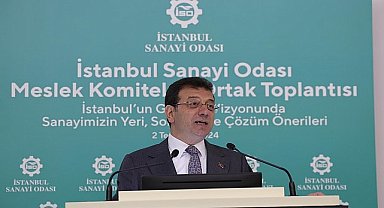 Ekrem İmamoğlu, 'İstanbul Sanayi Odası Meslek Komiteleri Ortak Toplantısı'nda konuştu