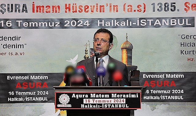 Ekrem İmamoğlu, Türkiye Caferileri Evrensel Aşura Matem Merasim Töreni'ne katıldı
