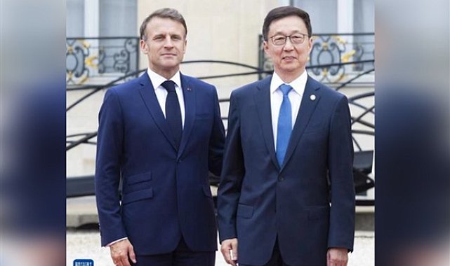 Han Zheng, Macron ile görüşme yaptı