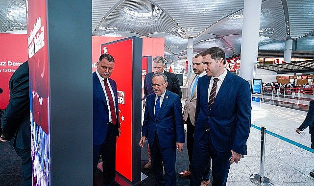 İGA İstanbul Havalimanı'nda 15 Temmuz coşkusu…
