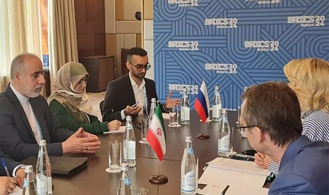 İran Dışişleri Bakanlığı Sözcüsü Kanaani, Rus mevkidaşı Zakharova ile görüştü