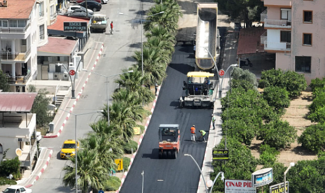İzmir'de Kemalpaşa ve Menderes’in yolları yenileniyor