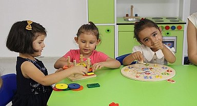 Korkuteli'nde Büyükşehir kreşine büyük ilgi