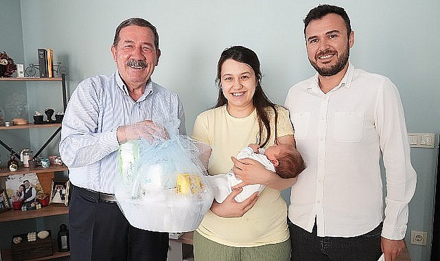 Milas Belediyesi tarafından sosyal sorumluluk projesi olarak sürdürülen 'Hoş Geldin Bebek Projesi' devam ediyor