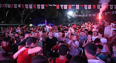 Milli heyecan Bornova'da bir başka yaşanıyor
