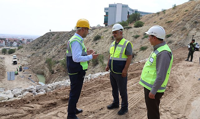 Necmettin Erbakan Üniversitesi içerisindeki gölet projesinde son aşamaya gelindi