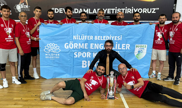 Nilüfer BUGES, B2-B3 Futsal 1 Ligi'nde şampiyon oldu