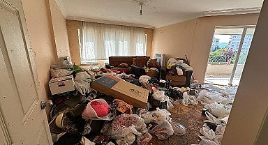 Nilüfer'de çöp ev temizlendi