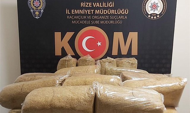 Rize’de kaçakçılık operasyonları