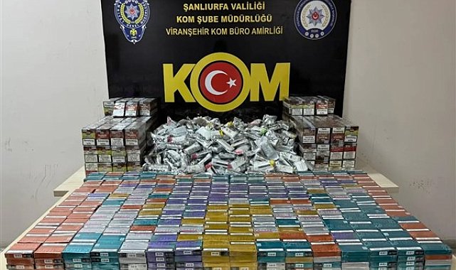 Şanlıurfa'da kaçakçılık operasyonu