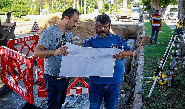 Şirinyalı'daki yağmur suyu sorunu çözülüyor