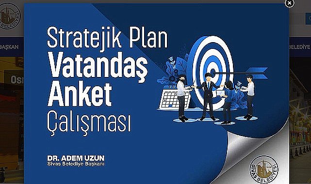 Sivas Belediyesi'nden Stratejik Plan İçin Vatandaş Anketi