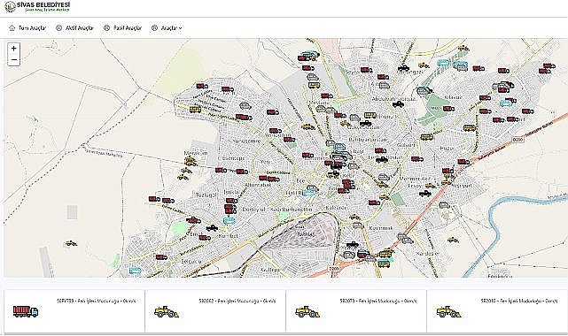 Sivas Belediyesi tarafından oluşturulan “Araç İzleme Merkezi Projesi