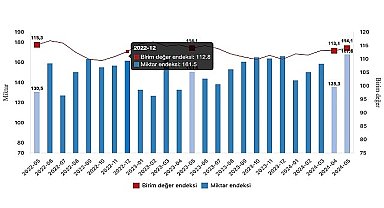 Tüik: İhracat birim değer endeksi aynı kaldı