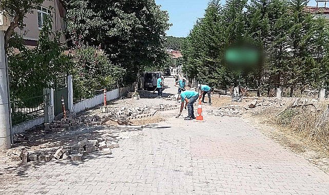 Turizm bölgelerinde parke yollar yenilendi