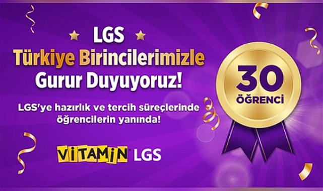 Türk Telekom Vitamin LGS’yle 30 öğrenci LGS’den tam puan aldı